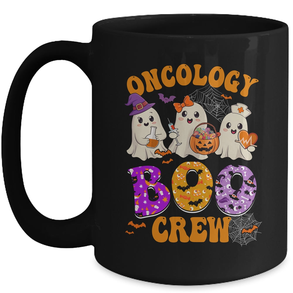 Oncology Boo Crew Funny Ghost Halloween Spooky Costume Nurse Mug | teecentury