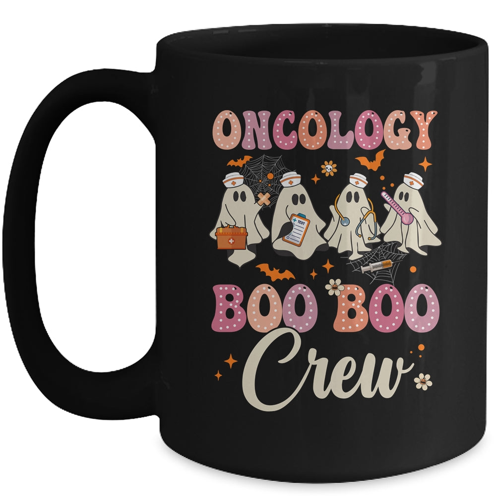 Oncology Nurse Boo Boo Crew Ghost Nurse Halloween Costume Mug | teecentury
