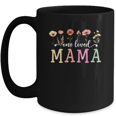One Loved Mama Mom Groovy Flower Funny Mama Mother's Day Mug | teecentury