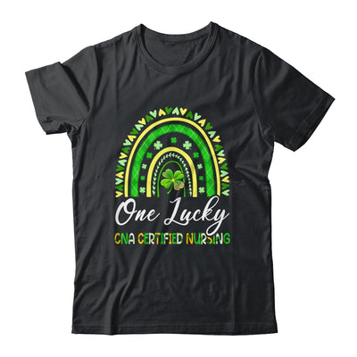One Lucky CNA Certified Nursing St Patricks Day Rainbow Shirt & Hoodie | teecentury