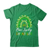 One Lucky Counselor St Patricks Day Rainbow Leopard Shamrock Shirt & Hoodie | teecentury