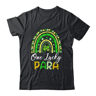 One Lucky Para St Patricks Day Cute Rainbow Leopard Shamrock Shirt & Hoodie | teecentury
