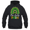 One Lucky Para St Patricks Day Cute Rainbow Leopard Shamrock Shirt & Hoodie | teecentury