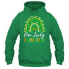 One Lucky Principal St Patricks Day Rainbow Leopard Shamrock Shirt & Hoodie | teecentury