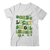 One Lucky School Librarian St Patricks Day Groovy Retro Shamrock Shirt & Hoodie | teecentury