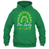 One Lucky Social Worker St Patricks Day Rainbow Leopard Shamrock Shirt & Hoodie | teecentury