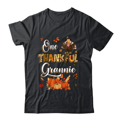 One Thankful Grannie Fall Leaves Autumn Grandma Thanksgiving Shirt & Hoodie | teecentury