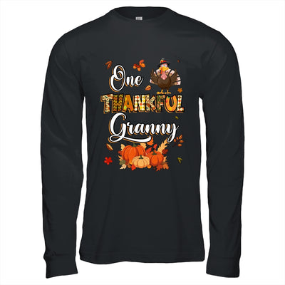 One Thankful Granny Fall Leaves Autumn Grandma Thanksgiving Shirt & Hoodie | teecentury