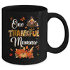 One Thankful Mamaw Fall Leaves Autumn Grandma Thanksgiving Mug | teecentury