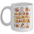 One Thankful Teacher Thanksgiving Retro Groovy Fall Teachers Mug | teecentury