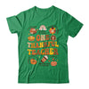 One Thankful Teacher Thanksgiving Retro Groovy Fall Teachers Shirt & Sweatshirt | teecentury