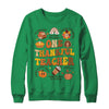 One Thankful Teacher Thanksgiving Retro Groovy Fall Teachers Shirt & Sweatshirt | teecentury