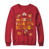 One Thankful Teacher Thanksgiving Retro Groovy Fall Teachers Shirt & Sweatshirt | teecentury