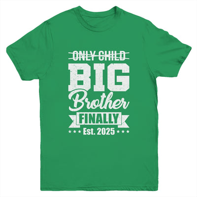 Only Child Expires 2025 Promoted To Big Brother Finally Youth Shirt | teecentury
