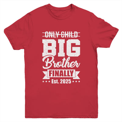 Only Child Expires 2025 Promoted To Big Brother Finally Youth Shirt | teecentury