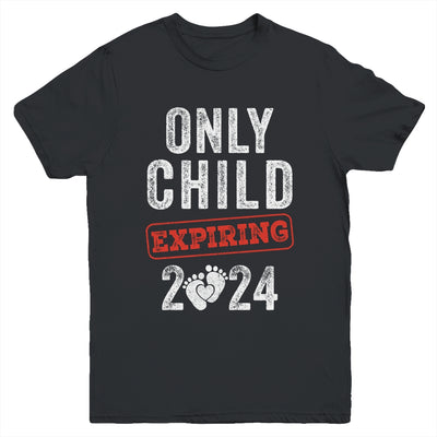 Only Child Expires In 2024 For New Big Brother Or Sister Youth Shirt | teecentury