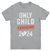 Only Child Expires In 2024 For New Big Brother Or Sister Youth Shirt | teecentury