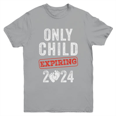 Only Child Expires In 2024 For New Big Brother Or Sister Youth Shirt | teecentury