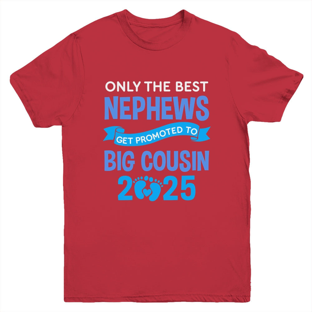 Only The Best Nephews Get Promoted To Big Cousin 2025 Youth Shirt | teecentury