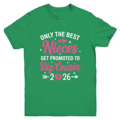 Only The Best Nieces Get Promoted To Big Cousin 2026 Youth Shirt | teecentury
