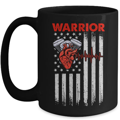 Open Heart Surgery Warrior For Men Women Survivor Flag Mug | teecentury