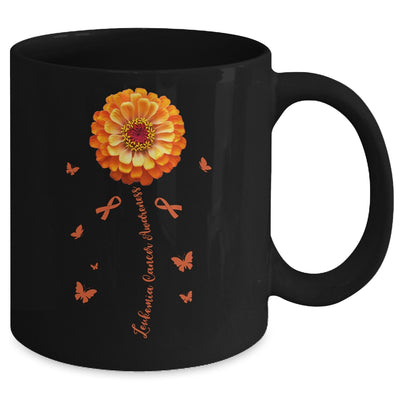Orange Ribbon Flower Leukemia Awareness Blood Cancer Women Mug | teecentury