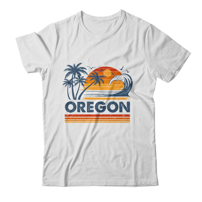 Oregon Vacation Sunset Cute 70s Vintage Retro Beach Shirt & Tank Top | teecentury