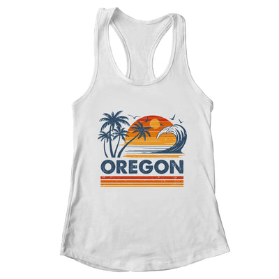 Oregon Vacation Sunset Cute 70s Vintage Retro Beach Shirt & Tank Top | teecentury