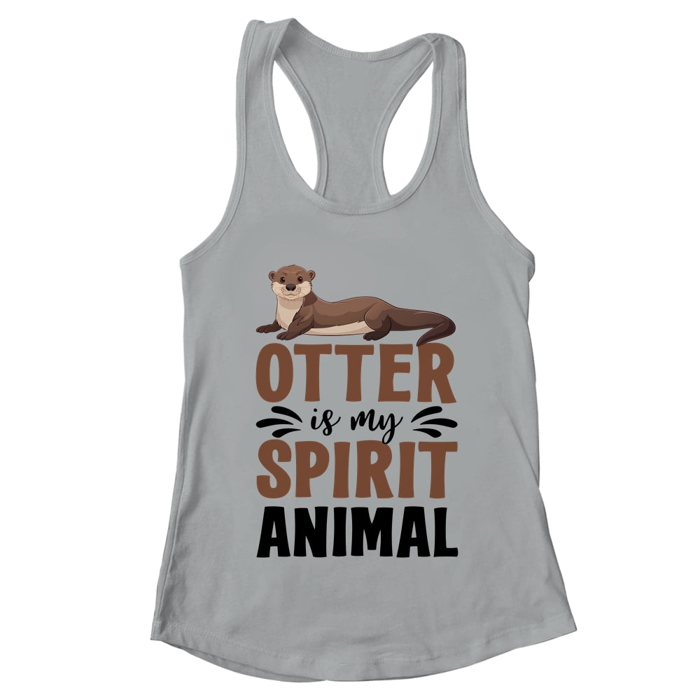 Otter Is My Spirit Animal Cute Otters Lover Girls Kids Boy Shirt & Tank Top | teecentury