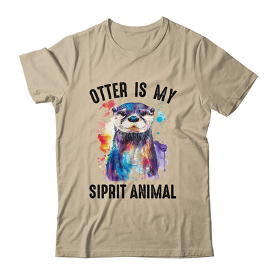 Otter Is My Spirit Animal Funny Graphic Painting Otter Lover Shirt & Tank Top | teecentury