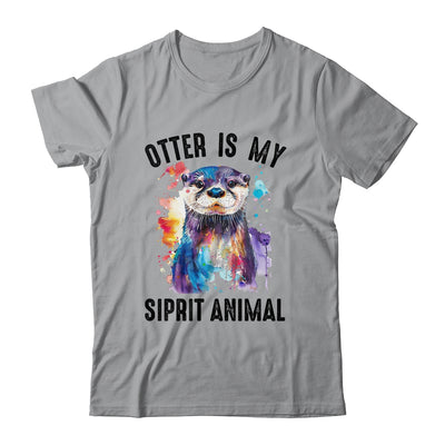 Otter Is My Spirit Animal Funny Graphic Painting Otter Lover Shirt & Tank Top | teecentury