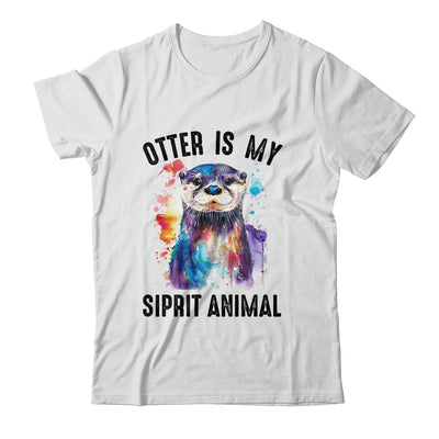 Otter Is My Spirit Animal Funny Graphic Painting Otter Lover Shirt & Tank Top | teecentury