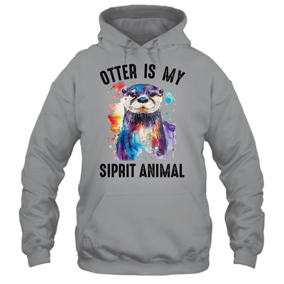 Otter Is My Spirit Animal Funny Graphic Painting Otter Lover Shirt & Tank Top | teecentury