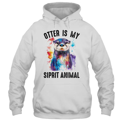 Otter Is My Spirit Animal Funny Graphic Painting Otter Lover Shirt & Tank Top | teecentury