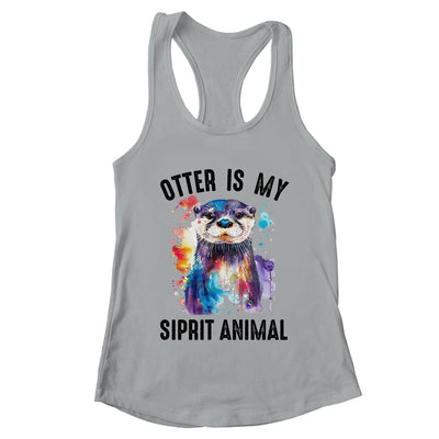 Otter Is My Spirit Animal Funny Graphic Painting Otter Lover Shirt & Tank Top | teecentury