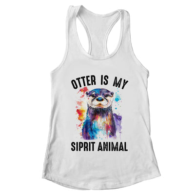 Otter Is My Spirit Animal Funny Graphic Painting Otter Lover Shirt & Tank Top | teecentury