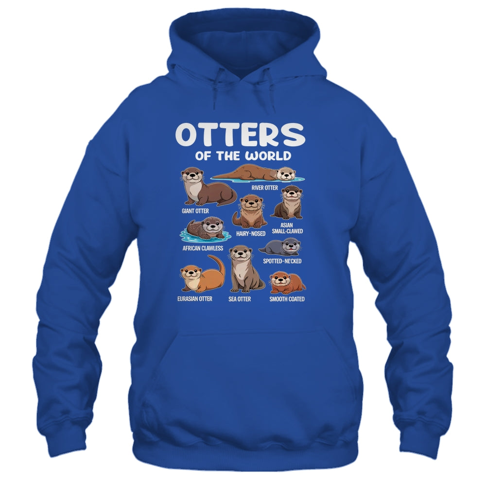 Otter Sea Animals Of The World Chibi Otter Lover Educational Shirt & Tank Top | teecentury