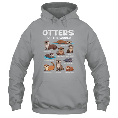 Otter Sea Animals Of The World Chibi Otter Lover Educational Shirt & Tank Top | teecentury