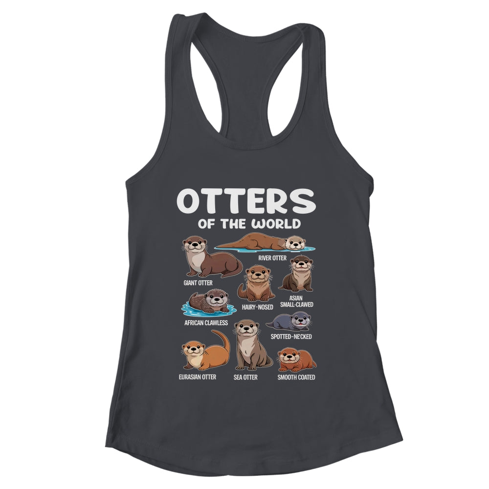 Otter Sea Animals Of The World Chibi Otter Lover Educational Shirt & Tank Top | teecentury