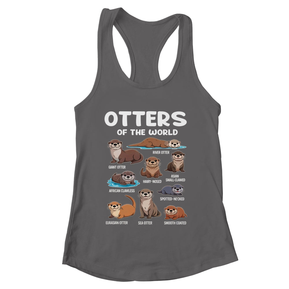 Otter Sea Animals Of The World Chibi Otter Lover Educational Shirt & Tank Top | teecentury