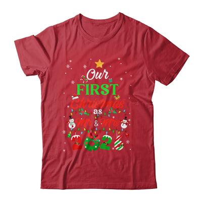 Our First Christmas As Mr And Mrs 2026 Couple Wife Husband Shirt & Sweatshirt | teecentury