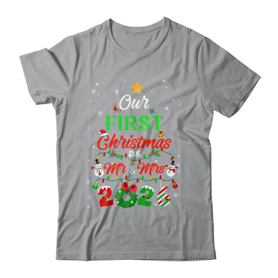 Our First Christmas As Mr And Mrs 2026 Couple Wife Husband Shirt & Sweatshirt | teecentury