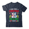 Our First Christmas As Mr & Mrs 2025 Snowman Couple Matching Shirt & Sweatshirt | teecentury