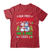 Our First Christmas As Mr & Mrs 2025 Snowman Couple Matching Shirt & Sweatshirt | teecentury