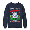 Our First Christmas As Mr & Mrs 2025 Snowman Couple Matching Shirt & Sweatshirt | teecentury