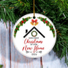 Our First Christmas in Our New Home 2022 Ornament Mr & Mrs Newlywed New House Housewarming Romantic Xmas Tree Couples Ideas Gift Christmas Tree Ornament Ornament | Teecentury.com