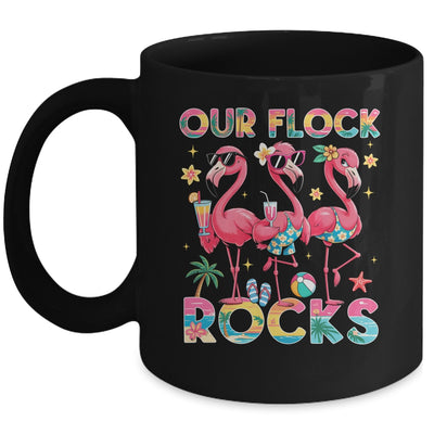 Our Flock Rocks Flamingo Summer Vacation Family Matching Mug | teecentury