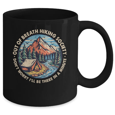 Out Of Breath Hiking Society Men Women Hiker Funny Outdoor Mug | teecentury