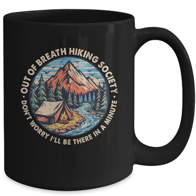 Out Of Breath Hiking Society Men Women Hiker Funny Outdoor Mug | teecentury