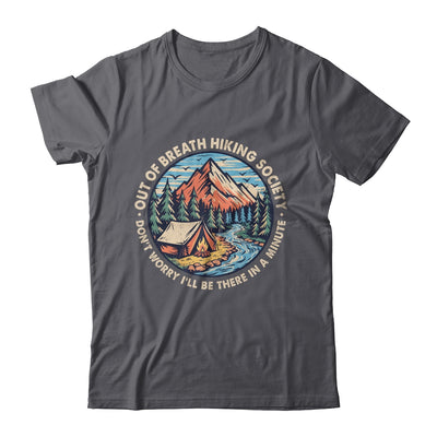 Out Of Breath Hiking Society Men Women Hiker Funny Outdoor Shirt & Tank Top | teecentury
